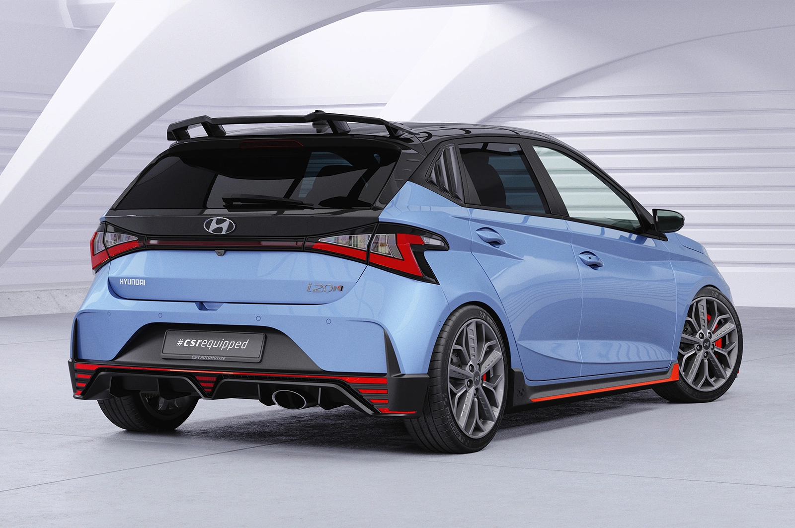 Achterspoiler Hyundai I20 (BC3) N / N-Performance glans zwart