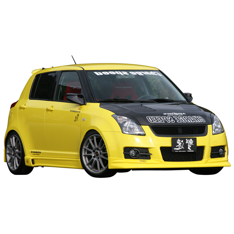 Chargespeed Voorspoiler  Suzuki Swift II Sport 2005- 'HalfType' (FRP)