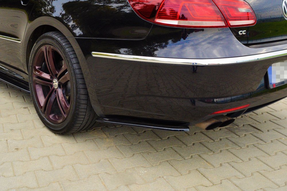 Achter Splitters VW Passat CC R-LINE  Glans Zwart