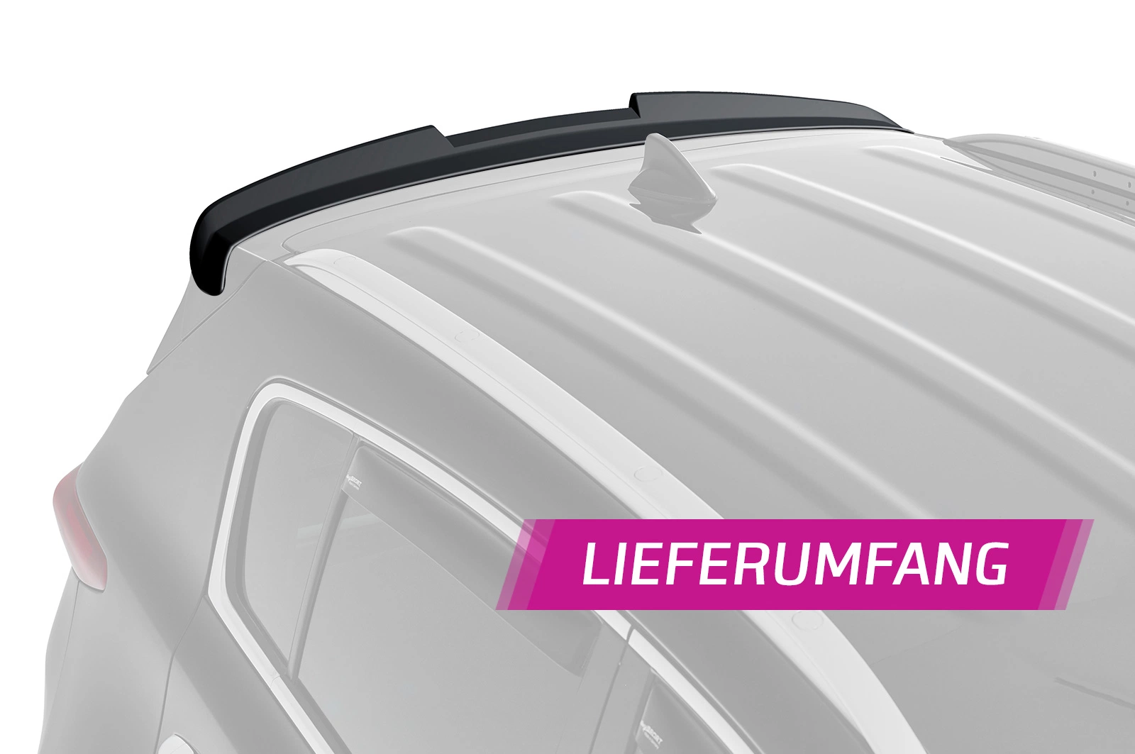 Achterspoiler Kia Sportage QL/QLE Glans Zwart – CSR Automotive