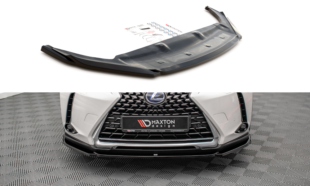 Voorspoiler Lexus UX MK1 Maxton Glans Zwart