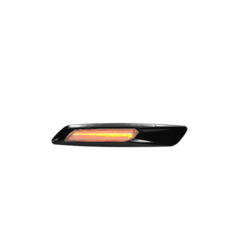 Set LED Zijknipperlichten in F10-Stijl  BMW 1-Serie E8x / 3-Serie E9x / 5-Serie E6x - Rookgrijs/Zwart-Chrome - met stadslicht-/zijmarkeerfunctie