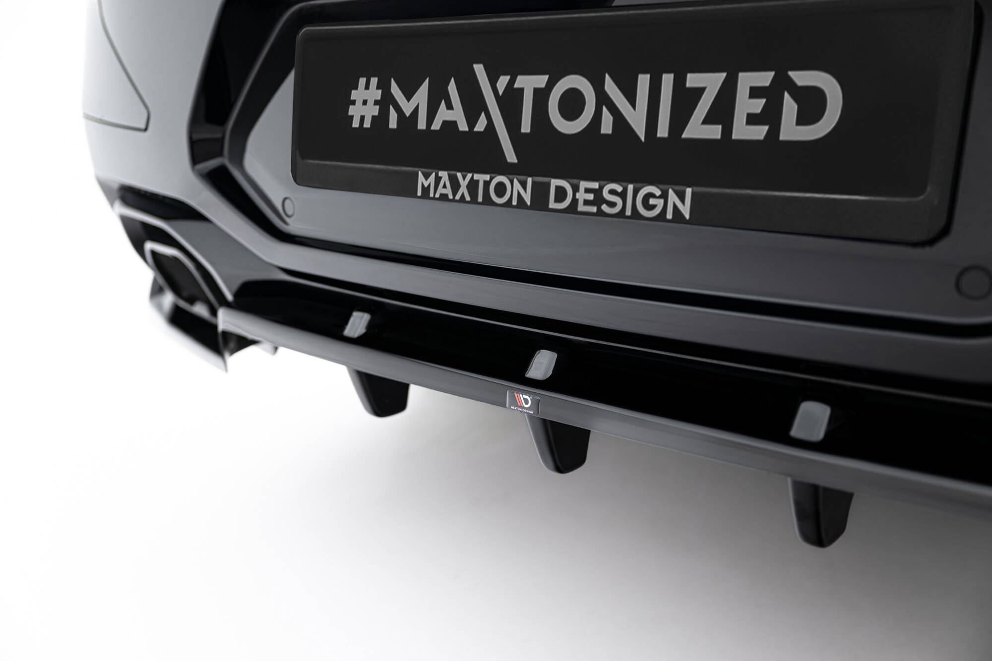 Achter Diffuser V.2 BMW X4 M-Pack G02 Facelift Maxton Glanzend zwart