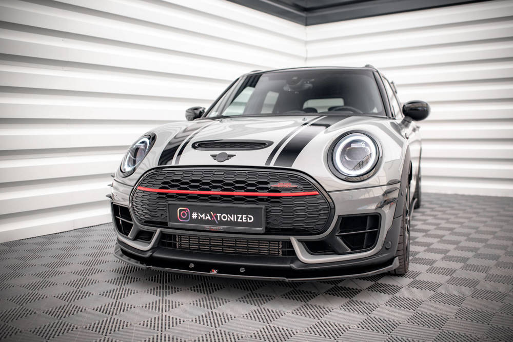 Voorspoiler V.2 Mini Cooper Clubman John Cooper Works F54 2015 - 2019 Maxton Glans Zwart