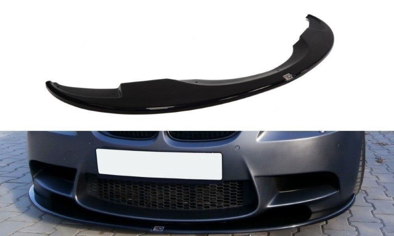 Voorspoiler BMW M3 E92 / E93 (Preface Model) Glanzend Zwart