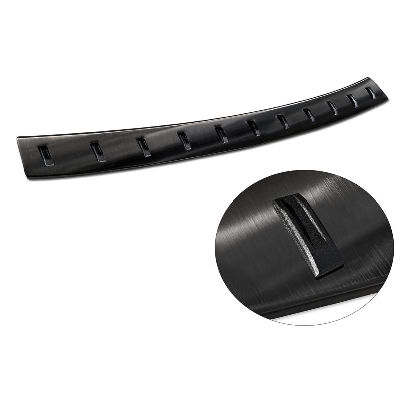 Zwart RVS Achterbumperprotector  Citroën Space Tourer & Jumpy 2016- / Peugeot Traveller & Expert 2016- / Toyota Proace Verso 2016- / Opel Vivaro & Zafira Life 2019- 'STRONG EDITION'