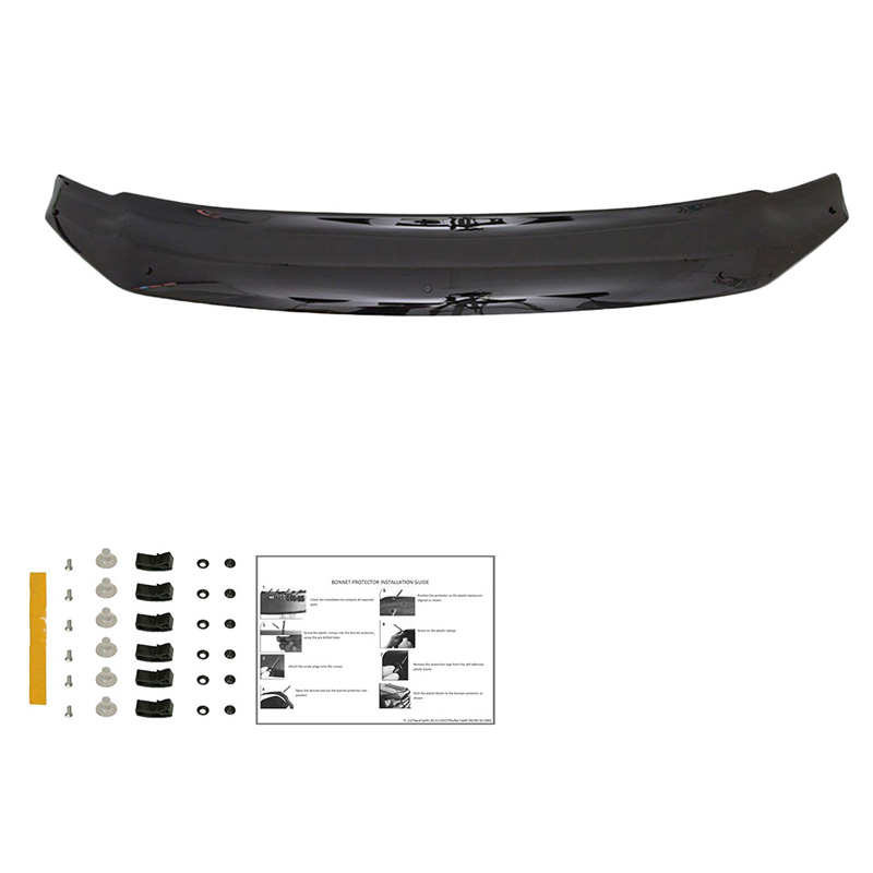 Motorkapbeschermer (steenslagcover)  Volkswagen Amarok MK1 2010-2022 - Glanzend zwart