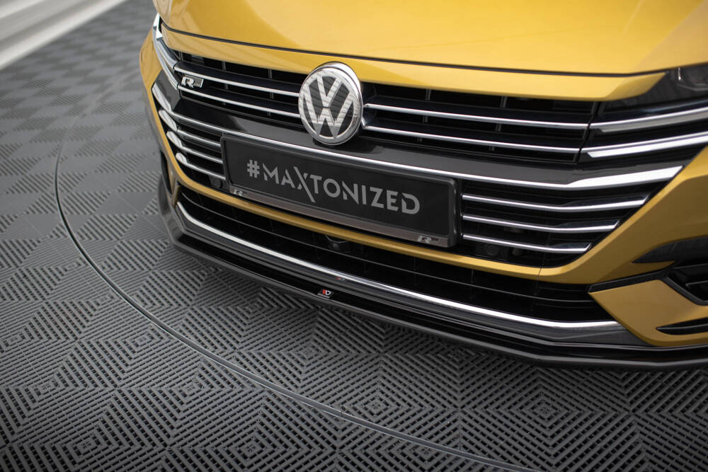 Voorspoiler V.1 Volkswagen Arteon Maxton Zwart Glans