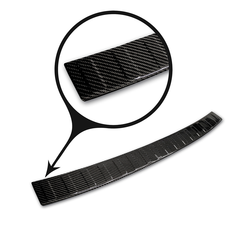 Echt 3D Carbon Achterbumperprotector  Audi A4 Allroad (B9) 2016-2019 & FL 2019- 'Ribs'