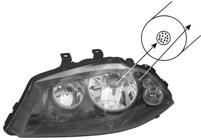 koplamp, Valeo, H7+H3, links, 2006-2007 Seat Ibiza/Cordoba, 2002