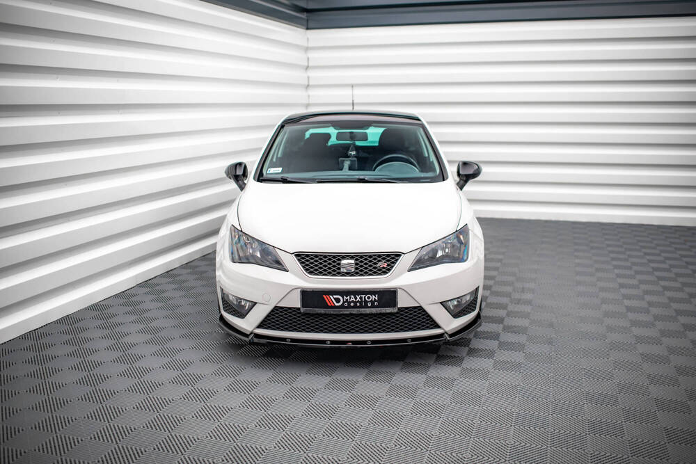 Voorspoiler V.2 Seat Ibiza FR SC FL Maxton Glans Zwart