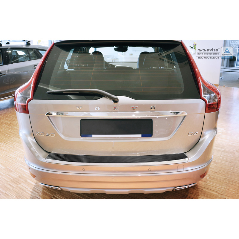 Carbon Achterbumperprotector  Volvo XC60 2013-2016 Zwart Carbon