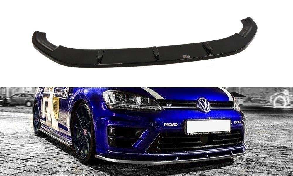 Voorspoiler VW Golf 7 R Glans Zwart