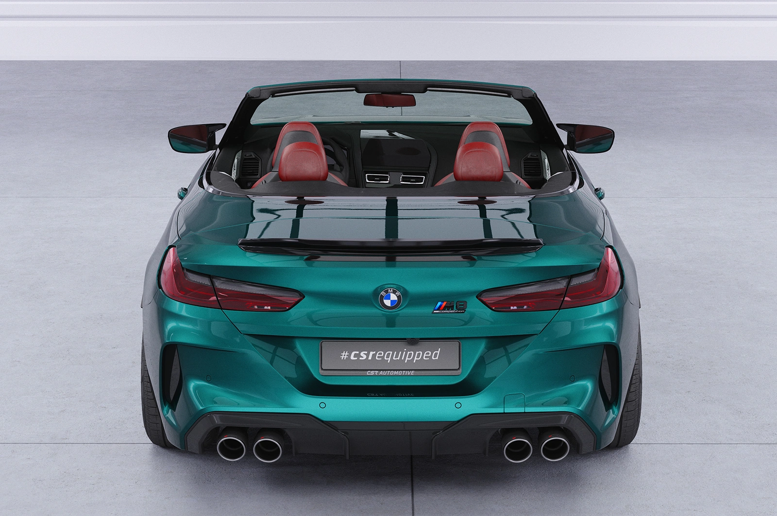 Achterspoiler BMW 8er / M8 G14 / F91 Cabrio Glans Zwart (11/2018 - heden)