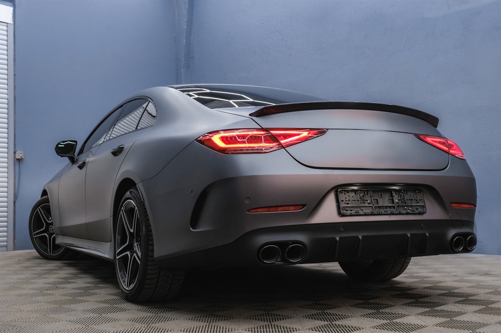 Diffuser Mercedes CLS C257 53 AMG Look Zwarte Sierstukken