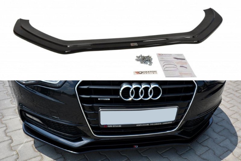 Voorspoiler Audi S5 / A5 S-Line 8T FL V.2 Glanzend Zwart