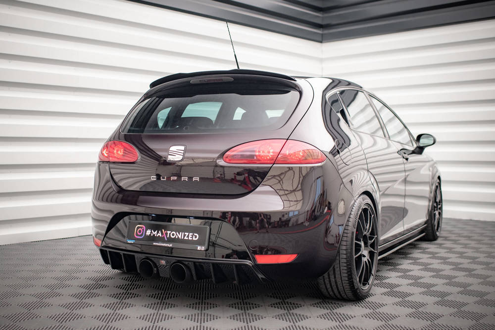 Spoiler Seat Leon MK3 Cupra / FR FL Maxton Glans Zwart