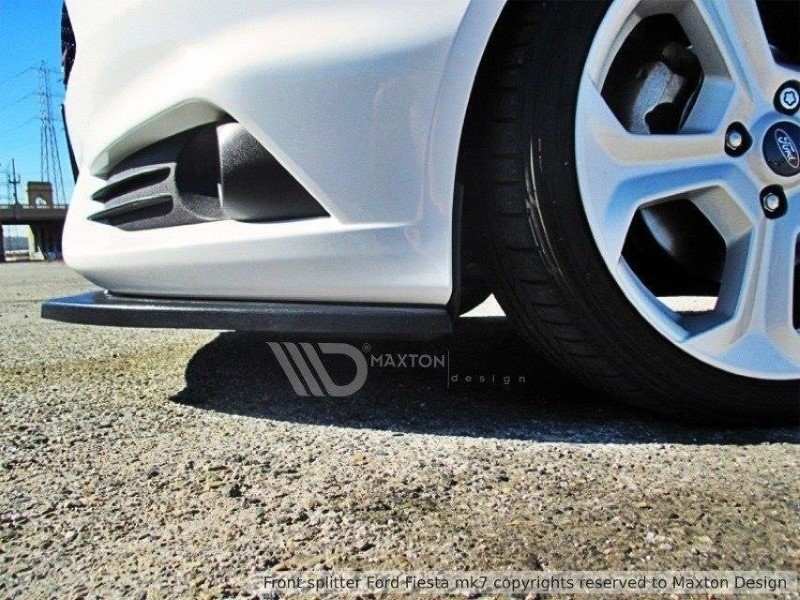 Voorspoiler Ford Fiesta ST Mk7 FL V.1 Glanzend Zwart
