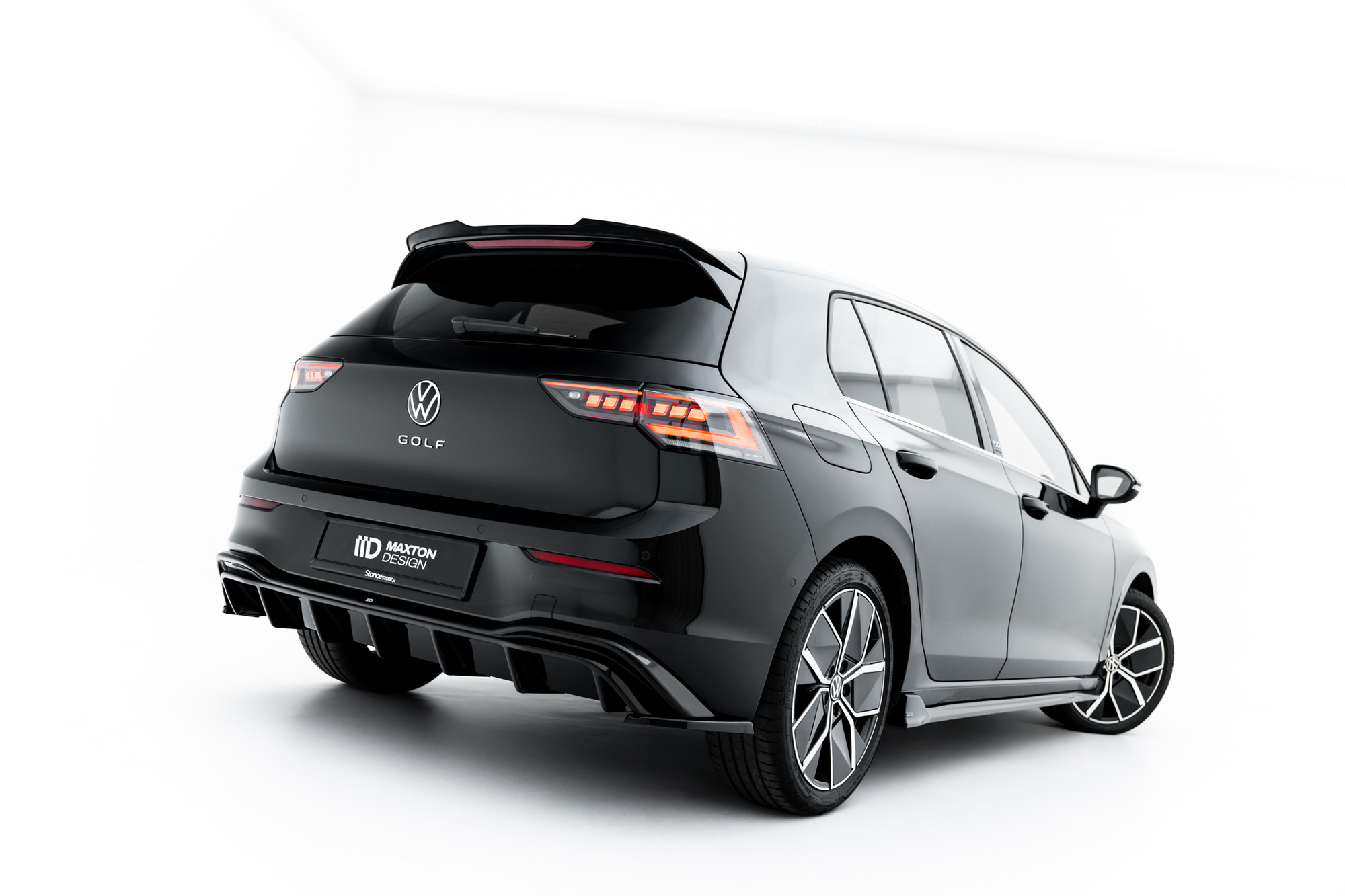 Zijdiffuser Volkswagen Golf 8 Glans Zwart