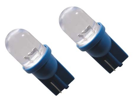 Lamp T10 blauw 5W spot 2st.