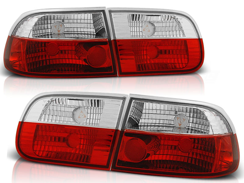 Luces traseras Honda Civic 92-95 2/4 door rojo/blanco