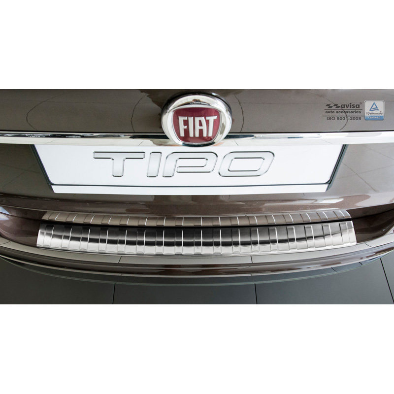 RVS Achterbumperprotector  Fiat Tipo Sedan 2016- 'Ribs'