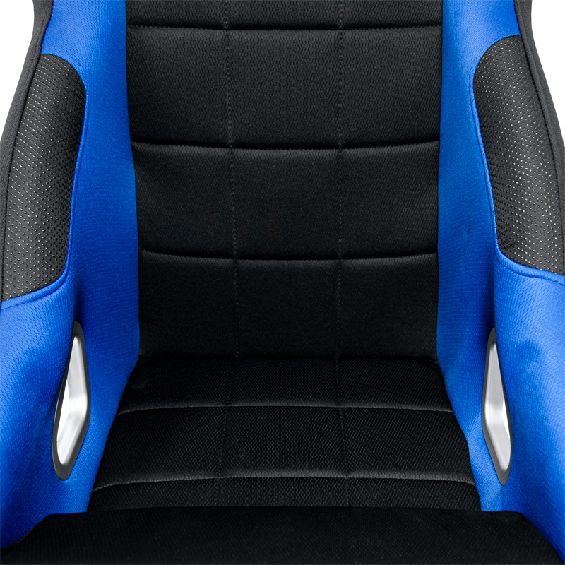 Sportstoel 'K5' - Zwart/Blauw - Vaste rugleuning - incl. sledes