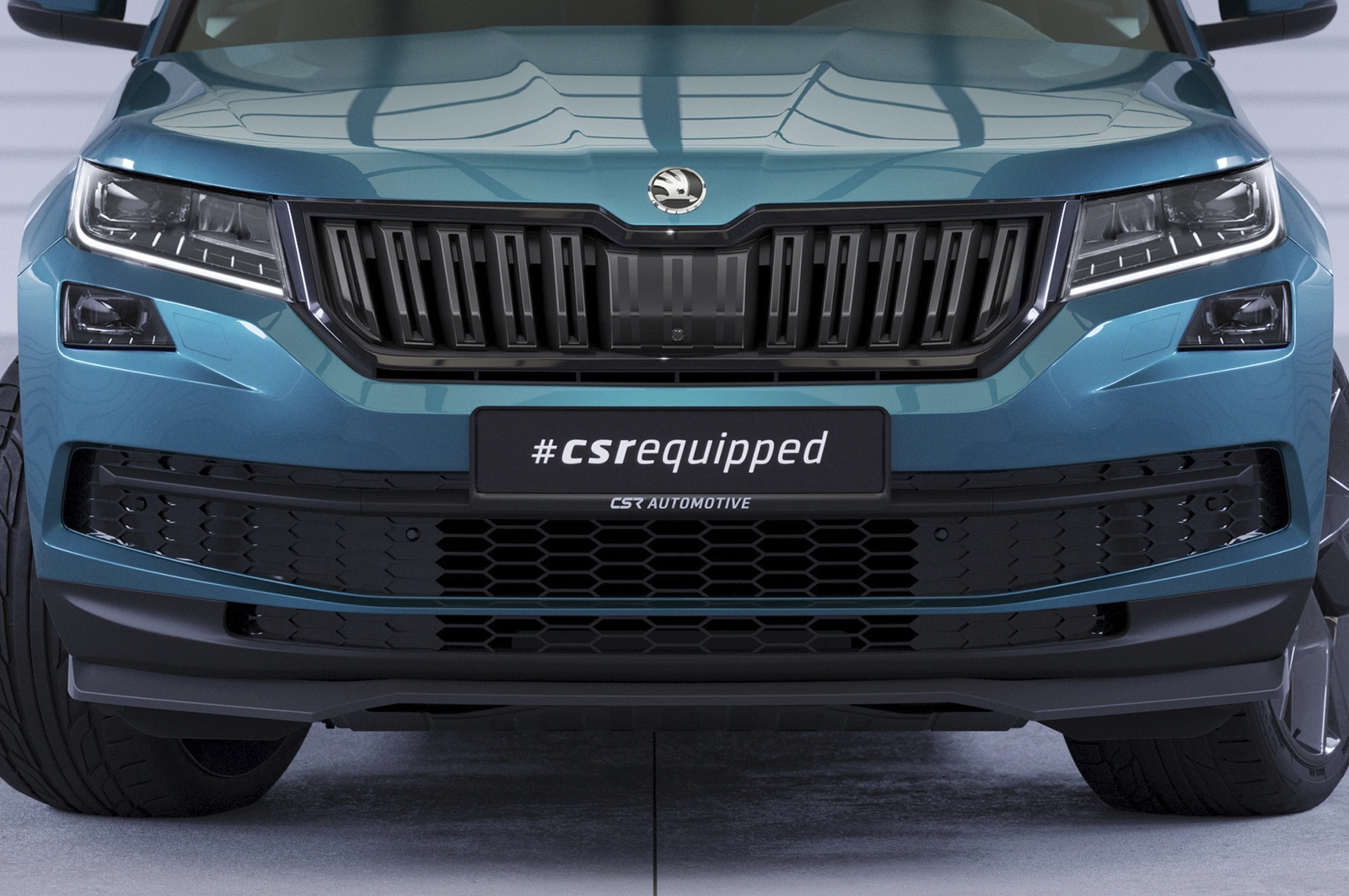 Voorspoiler Skoda Kodiaq glans zwart