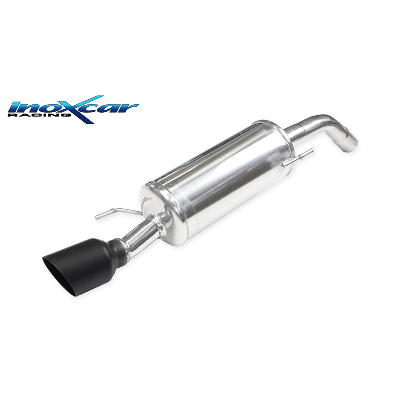 100% RVS Sportuitlaat  Opel Adam 1.4 S Turbo 150pk 2015- 54mm 1x100mm Ceramic Black