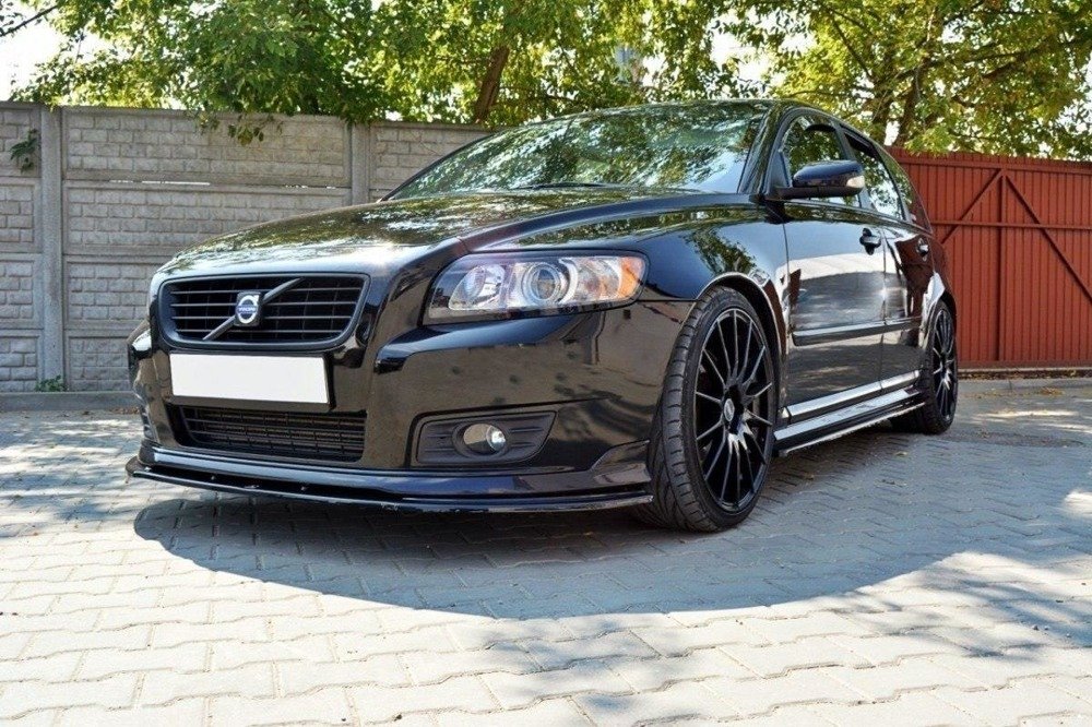Bumper spoiler Volvo V50F R-DESIGN Gloss Black
