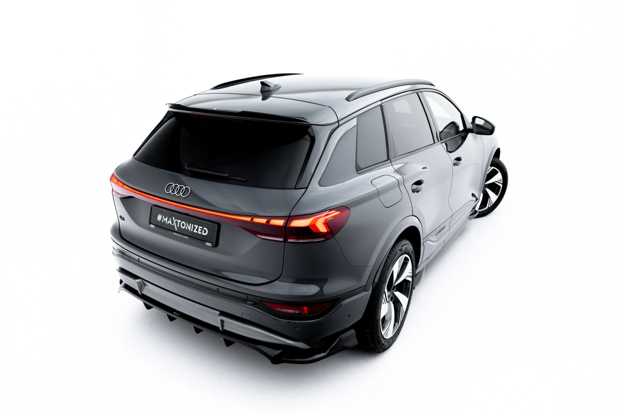 Spoiler Cap Audi Q6 e-tron Standard / S-Line / SQ6 e-tron SUV & Sportback Mk1 (2023–heden) – Glans Zwart