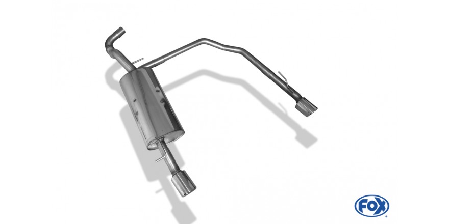 VW Golf IV Einddemper Uitgang rechts/links 63,5mm - 1x90 Typ 17