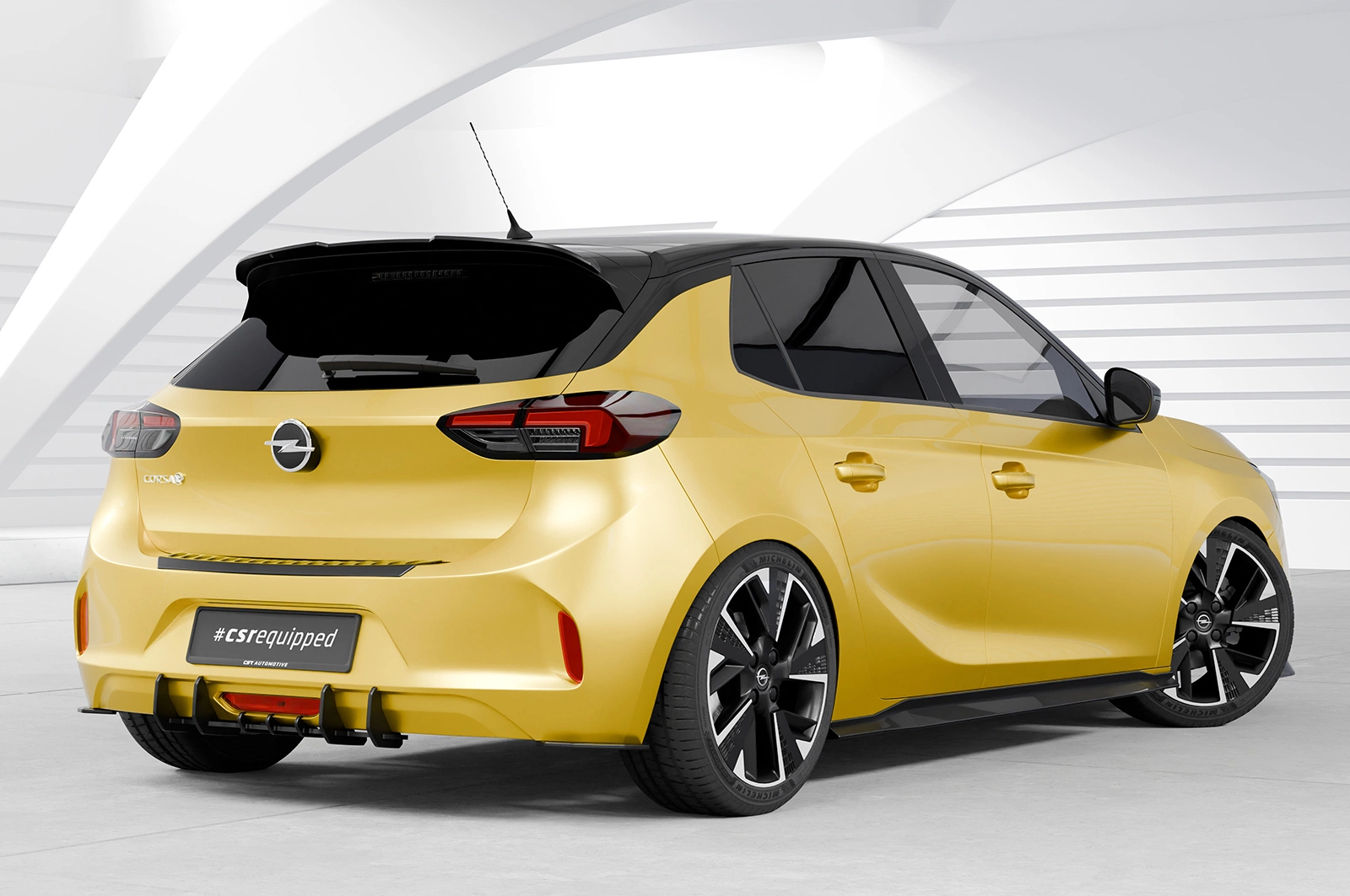 Achterspoiler Opel Corsa F (2019–) Glans Zwart – CSR Automotive