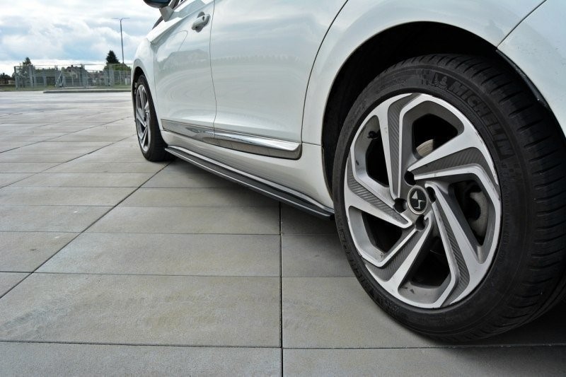 Zijskirts Diffusers Citroen DS5 Facelift Glanzend Zwart