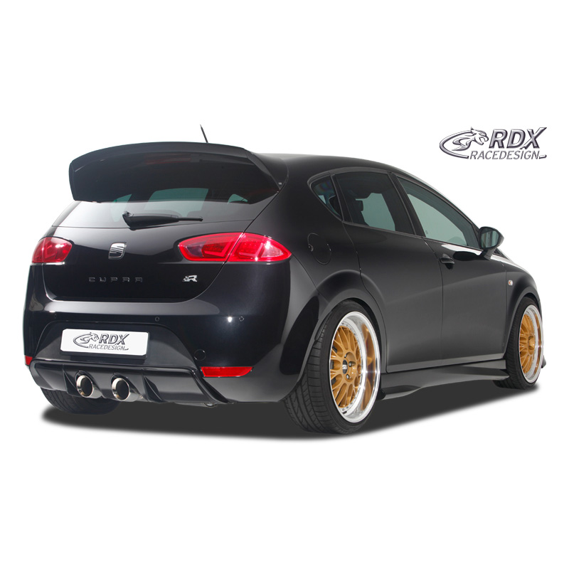 Achterskirt 'Diffusor'  Seat Leon 1P FR/Cupra (uitlaat midden) (PUR)