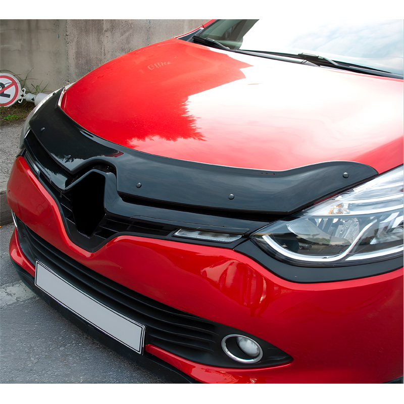 Motorkapbeschermer (steenslagcover)  Renault Clio D 2012-2019 - Glanzend zwart