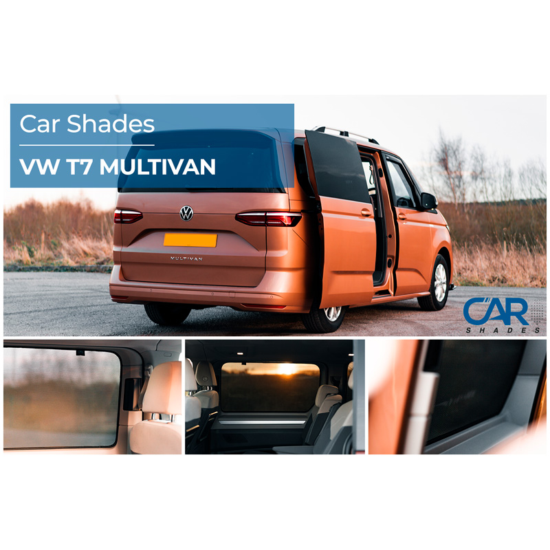 Set Car Shades (achterportieren)  Volkswagen T7 Multivan (Life) 2021- (2-delig)