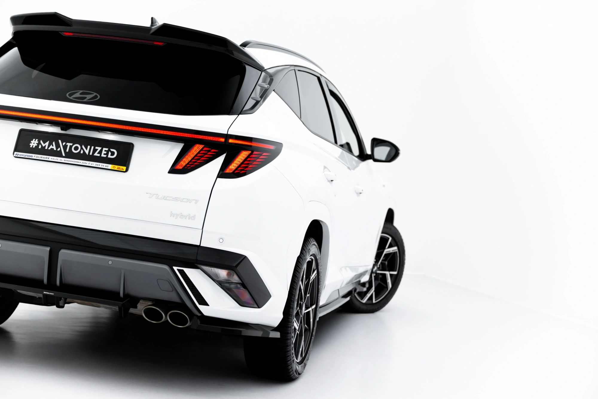 Diffusor Hyundai Tucson N-Line Mk4 Facelift Glans Zwart Maxton