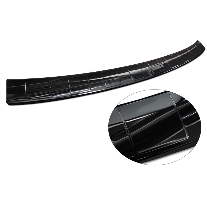 Zwart-Chroom RVS Achterbumperprotector  Ford Kuga III ST-Line/Hybrid/Vignale 2019-2024 & FL 2024-  'Ribs'