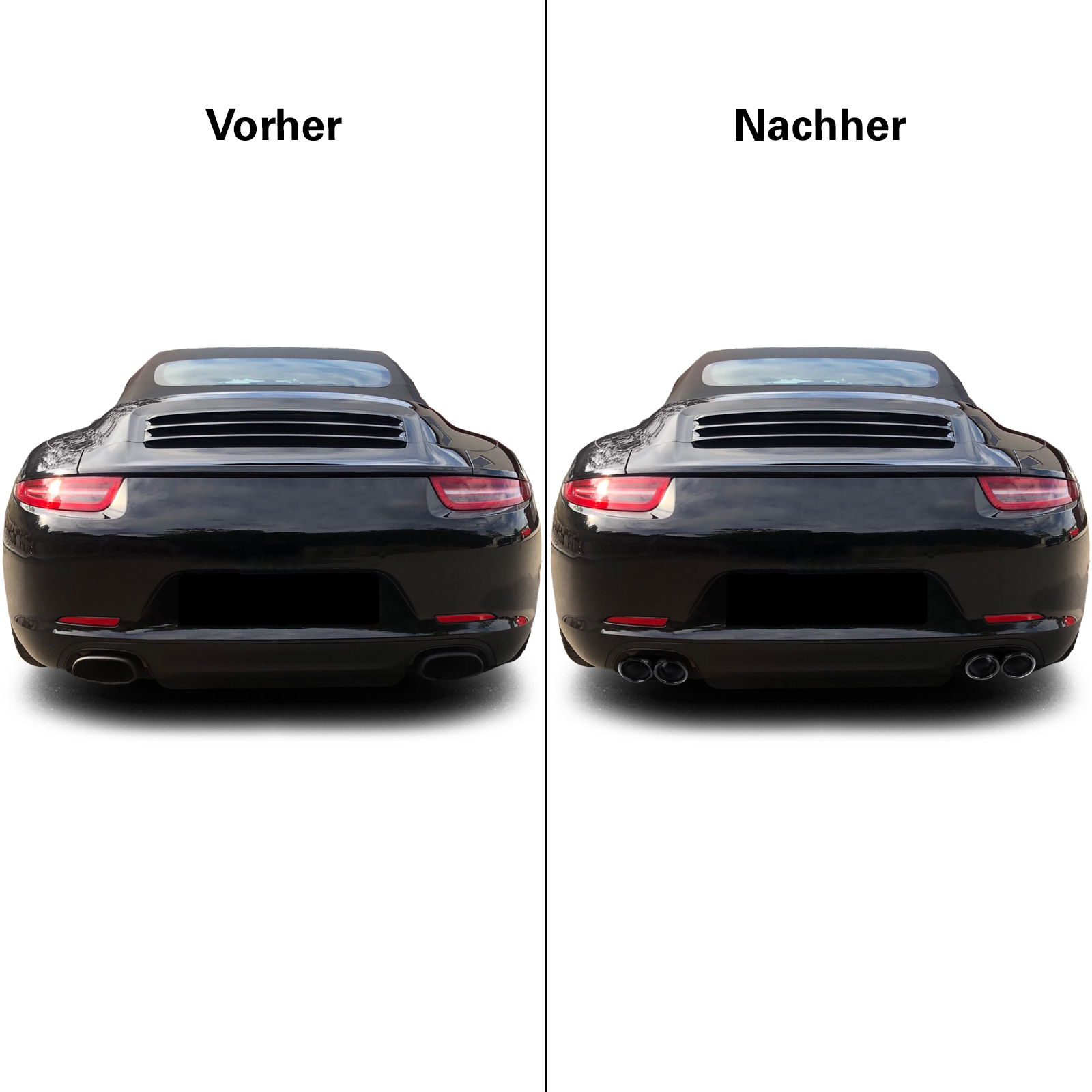 Sierstukken Porsche 911 991.1 11-15 Zwart