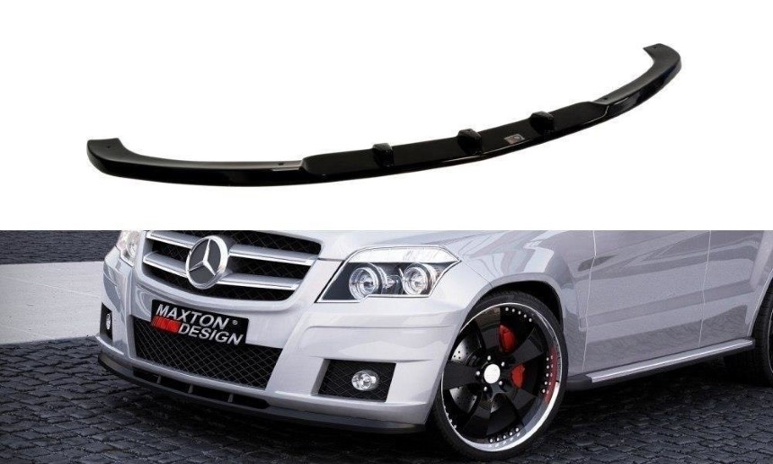 Voorspoiler Mercedes GLK W204 Maxton Design glans zwart
