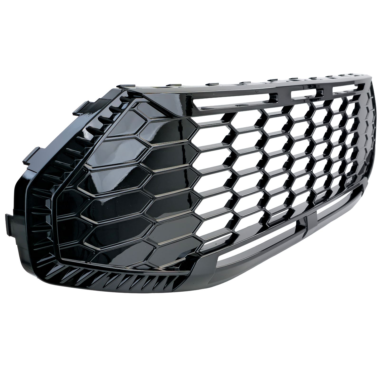 Grill zwart glans Ford Tourneo / Transit Custom vanaf 2023 Glans Zwart