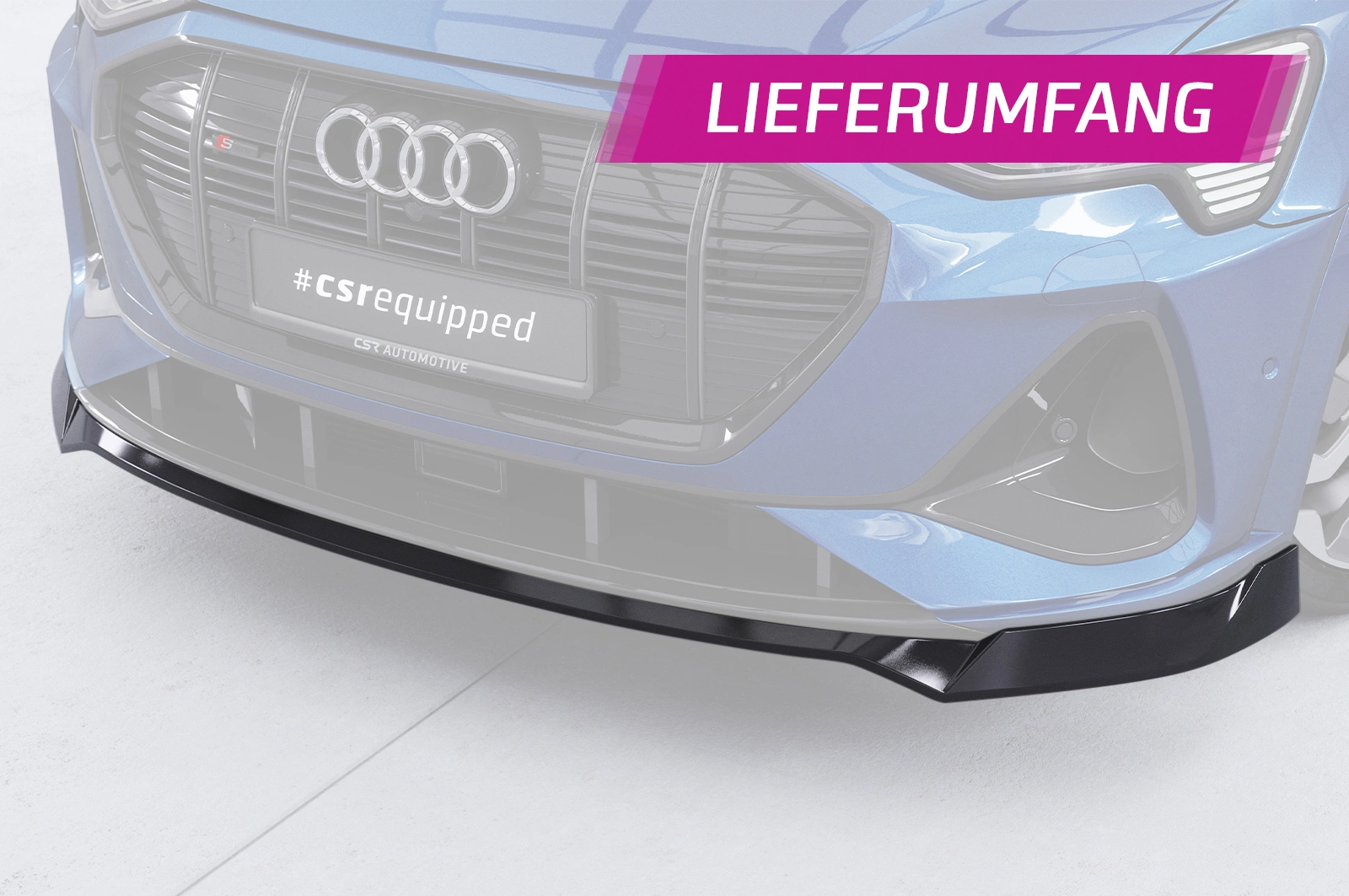 Voorspoiler Audi e-tron GE CSR glans zwart