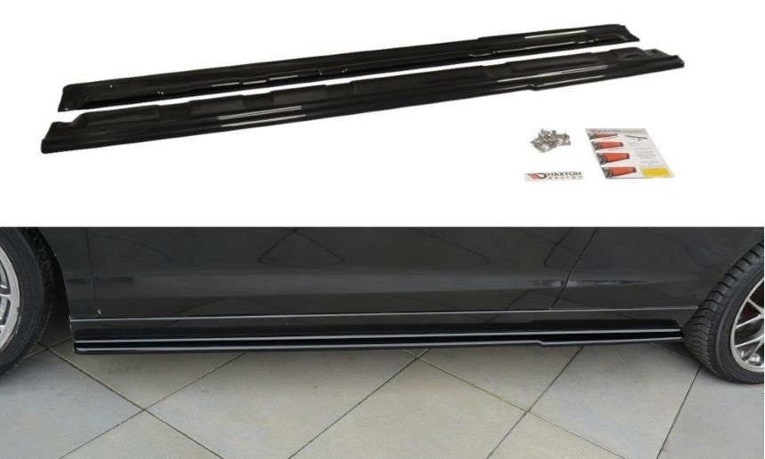 Zijskirts Renault Laguna Maxton Design glans zwart