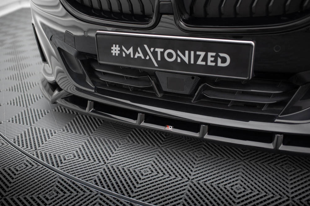 Voorspoiler V.2 BMW 2 Serie Coupe G42 Maxton Glans Zwart