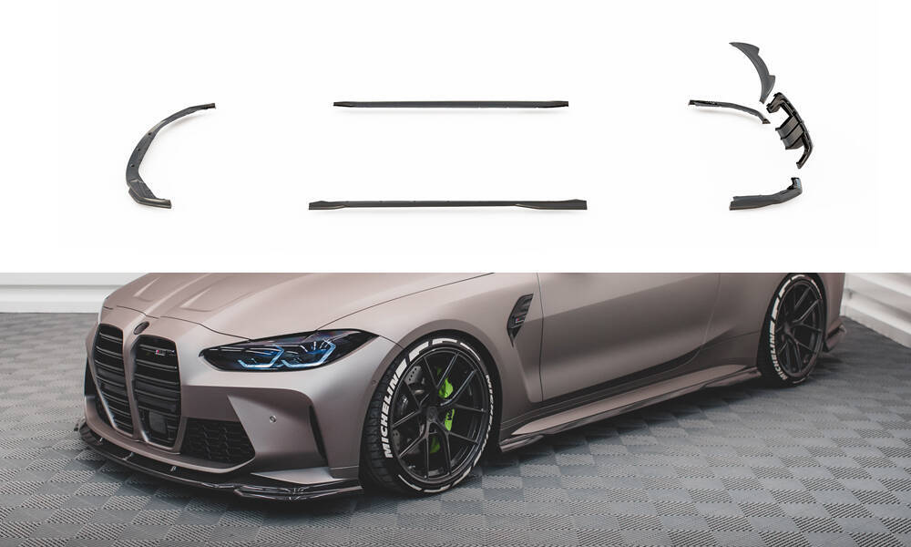 Set Carbon Fiber Splitters BMW M4 G82