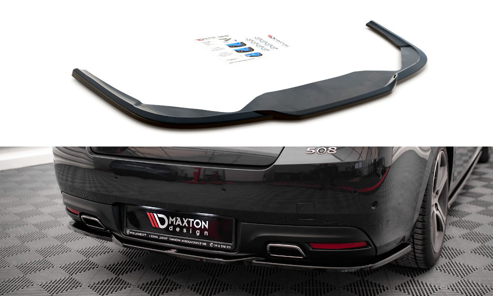 Diffuser Peugeot 508 GT MK1 FL Maxton Glans Zwart