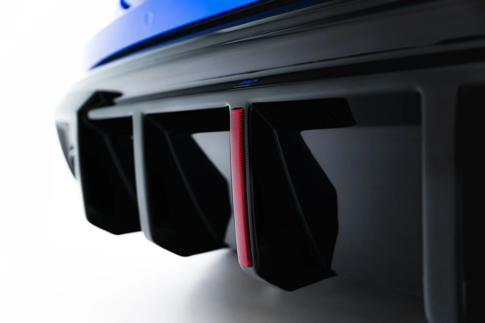 Diffuser Audi RS3 Sportback 8Y Facelift Maxton Glans Zwart met Reflector