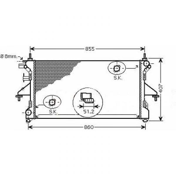 Radiator DUCATO/JUMPER/BOXER 06->> 778x375x40 2.3JTD/3.0 HDI/JTD