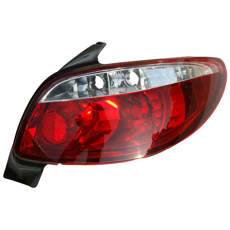Set Achterlichten  Peugeot 206 excl. CC/SW - Rood/Helder - Version II